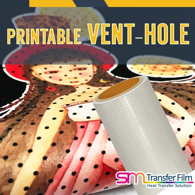 Heat Transfer Vinyl Printable Vent_Hole for textile